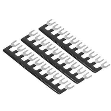 Imagem de AYNEFY Tiras Terminais Tipo Garfo, Conexão de Circuito Seguro Pré-isolada de Latão 15A 400V para Armários de Distribuição e Eletrodomésticos (#12)