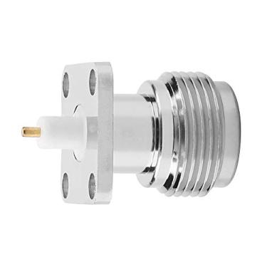 Imagem de AUNMAS N Tipo Fêmea Jack N-KFD-5 Rf Conector Coaxial Cabo Flange Plugue Macho Furo Reto Montagem Em Painel Pcb, Com Flange, para Garantia de Qualidade, Longa Vida útil
