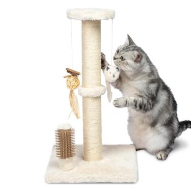 Imagem de Best Pet Supplies Catify arranhador de gatos, arranhadores interativos divertidos, postes, bastões, seguro para garras, protetor de móveis, suporte para brincadeiras internas, comportamentos naturais