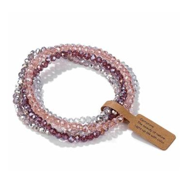 Imagem de Pulseiras de contas para mulheres, pulseira de vidro retrô moderna, presentes para mulheres, etiqueta de amizade, pulseiras de joias, One Size, Vidro, Sem Pedra Preciosa