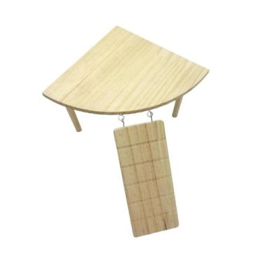 Imagem de predolo Plataforma de madeira para hamster com escada, brinquedo portátil e divertido para escalada de pequenos animais, ideal para ratos, camundongos e, Mesa E Escada