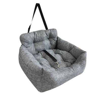 Imagem de Assento para Cachorro com Cinto Assentos Elevados Cães Gatos Universal Confortável Cama Carro e Casa Multifuncional Respirável Macio Pet de Viagem