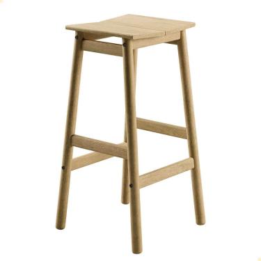 Imagem de Banqueta Alta Tramontina Bossa 75 cm Madeira Tauari Natural 13692080