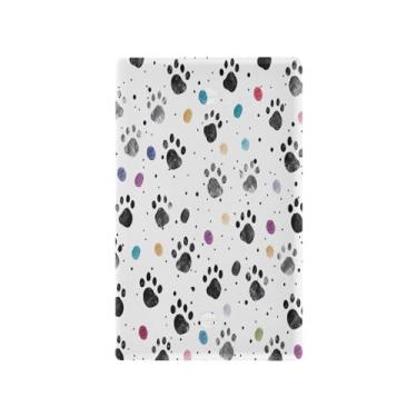 Imagem de Wassud Impressão de pata preta (2) placa de cobertura de interruptor de luz, capas de tomadas duplex, placa de parede decorativa, decoração de casa, sala de estar, quarto