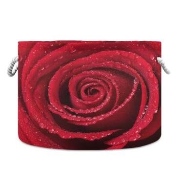 Imagem de WELLDAY Cesta de corda de algodão C Cesta de lavanderia de bebê para sala de estar, lavanderia, berçário, travesseiros, decoração de casa