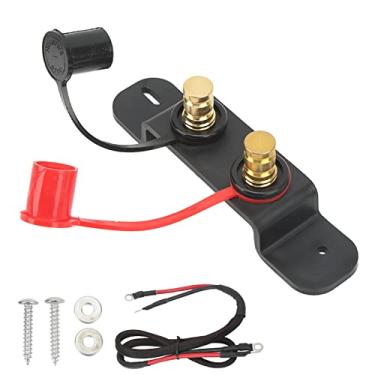 Imagem de Postes de carregamento dos terminais de ligação em ponte da bateria com cabo de 4 calibres, acessórios remotos da bateria para o caminhão do carro de utv atv, jogo terminal de