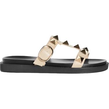 Imagem de City Chic Women's Apparel Sandália feminina City Chic Wide FIT Slide Totally Spike, Nude., 13 Wide