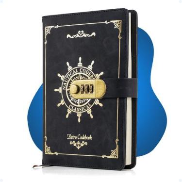 Imagem de Caderneta Com Pauta Caderno Senha Executivo Capa Dura Couro - Hxt, Pre