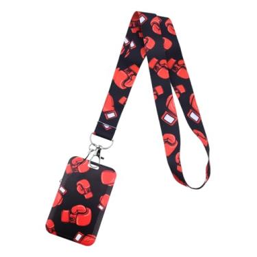 Imagem de Cordão de boxe com porta-identidade, boxer, presentes de aniversário de Natal para marido, namorado, presentes de boxe para homens e mulheres, cordão esportivo para crachá de identidade, presentes