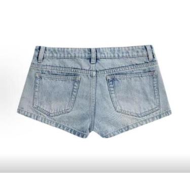 Imagem de Shorts OMOIDAS OTCY529 Jeans para mulheres tamanho XS