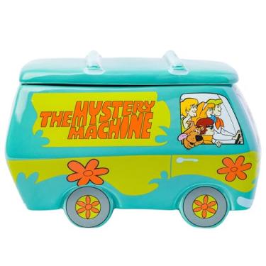 Imagem de Silver Buffalo Scooby-Doo A Máquina Misteriosa 3D Esculpido Pote de Biscoito com Shaggy, Velma, Fred, Daphne e Scooby-Doo, 24,6 cm x 14,7 cm x 15,7 cm