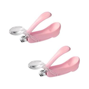 Imagem de Bebê infantil cortador de unhas ferramentas crianças lupa vidro dedo c