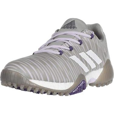 Imagem de adidas Tênis de golfe feminino W Codechaos, Cinza metal/branco cristal/roxo glória., 8.5