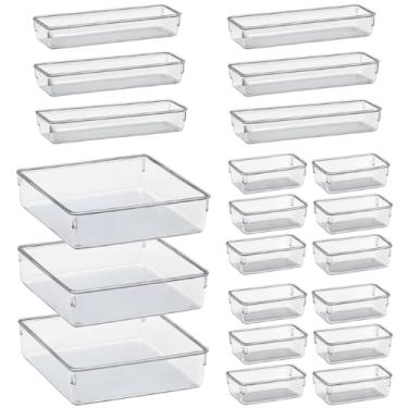 Imagem de Organizador Multiuso Modular Acrilico Gaveta Geladeira(21 Peças)