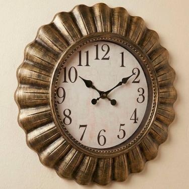 Imagem de Relógio Analógico Parede Decorativo Com Moldura Rústico 50cm