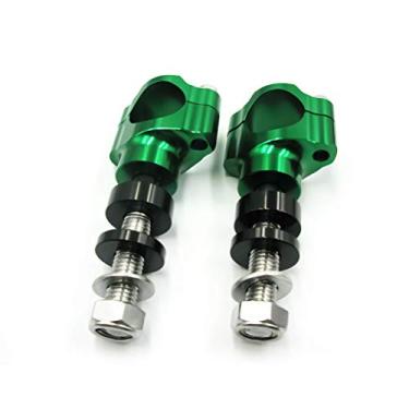 Imagem de OTOM Braçadeira de guidão de motocicleta CNC de liga de alumínio 28 mm ou 1 1/8" para Suzuki Yamaha, BMW, Honda KTM CRF guidão elevador (verde, 10 mm)