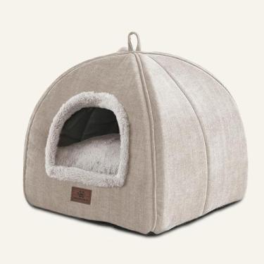 Imagem de Camas para Gatos de Interior - Casa Tienda para Gatos con Almohadilla 