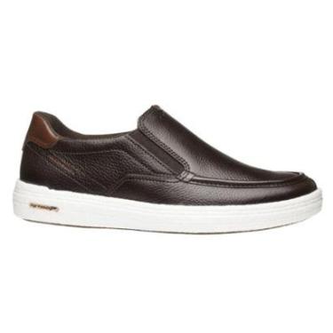 Imagem de Tênis M. Slip On Couro Sola NitroP Calce Fácil Pegada 112001 Cor:;Tamanho:37-Masculino