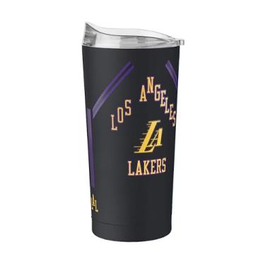 Imagem de FANMATS Copo de aço inoxidável NBA Los Angeles Lakers City Edition 590 ml – Acabamento em pó de parede dupla isolado e durável - Design City Edition, mantém as bebidas quentes e frias por horas