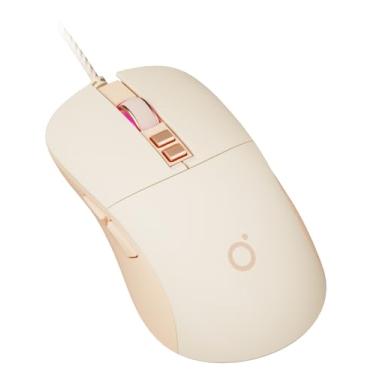 Imagem de SEUNKWANG EWEADN G309 Mouse com fio, mouse ergonômico com 7 botões para computador com 2400 DPI, 4 níveis de ajuste DPI, mouse USB óptico de escritório com cabo de 1,8 m para laptop, PC, desktop