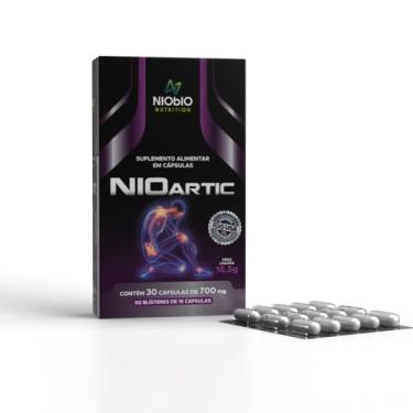 Imagem de Nioartic Suplemento Alimentar para Articulações, 30 Cápsulas de 700mg, com Colágeno Tipo II, Vitaminas C, D, E, K, Glucosamina e Condroitina