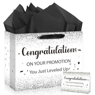 Imagem de Wayyogh Preto e branco, parabéns pela sua promoção de sacolas de presente