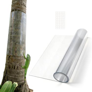 Imagem de MEDAMOC Protetor de tronco de árvore de PVC Iguana Tree Wrap Guard Prevention Animal Escalada Casca Danificada 122 cm C x 40.6 cm L