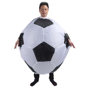 Imagem de GLOGLOW Decoração de Feriado/festival Fantasia Engraçada de Festa de Carnaval Com Soprador de Ar para Dramatização, Celebrações de Torcida, Performance de Palco, Fantasia de Futebol Inflável,