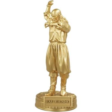 Imagem de Estátua Exu Cigano Umbanda Candomblé (Cor Ouro)