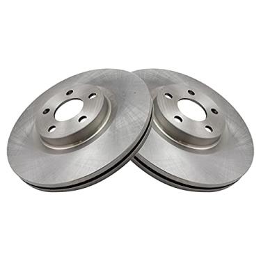 Imagem de TRQ Conjunto de 2 pares de rotor de freio a disco dianteiro LH RH para Lincoln MKZ 2.0L 2017-2020