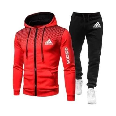 Imagem de Conjunto De Moletom Masculino Para Academia, Moda Esportiva, Roupas Pa