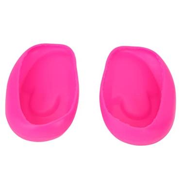 Imagem de ZJchao Capas de Ouvido para Tintura de Cabelo, Protetores de Ouvido Profissionais Leves de Silicone para Coloração de Cabelo, Chuveiro, Salão de Beleza, Uso Doméstico, 10 Peças