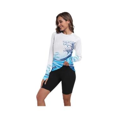 Imagem de Camisa De Proteção UV De Manga Longa Para Mulheres, Leve E De Secagem 