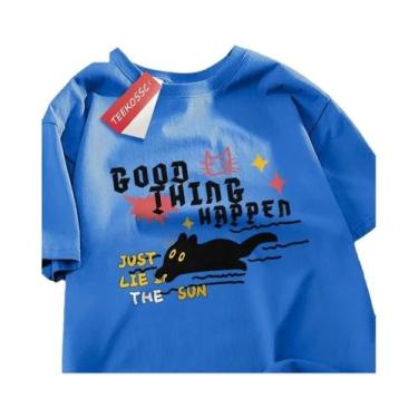 Imagem de Camisetas Pretas Para Pais E Filhos, Camisetas De Algodão Casual De Ve