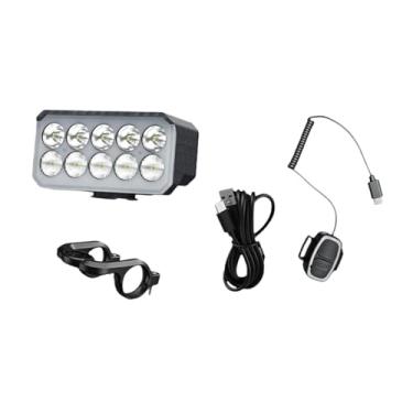 Imagem de Aymzbd Conjunto de Luzes para Bicicleta, Lanterna à Prova D'água com 9 Modos E Farol para Ciclismo de Montanha, Urbano E Noturno, Farol Dianteiro