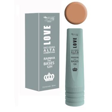 Imagem de Base Líquida Alta Cobertura Rainha Das Bases 12 Horas Cor 607,Max Love