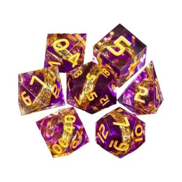 Imagem de Conjunto De Dados Poliédricos De Resina Vermelha Senhor Dos Anéis Anel