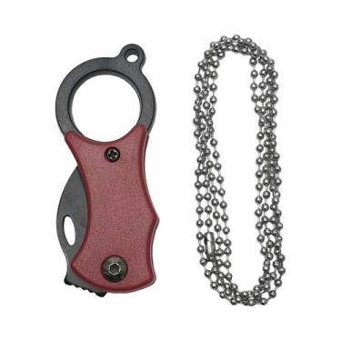 Imagem de Canivete Portátil Mini Dobrável EDC Com Lâmina Fixa, Descascador E Cha