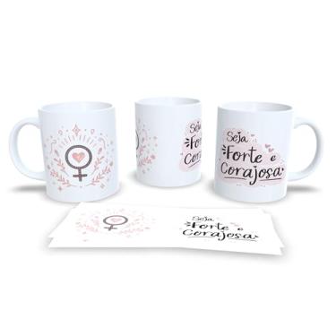 Imagem de Caneca de Cerâmica 325ml com Frases do Dia da Mulher (18058)
