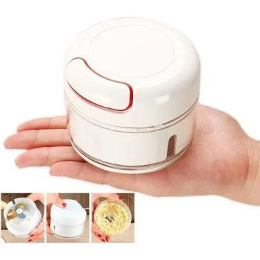 Imagem de Mini Processador Triturador Alimentos Alho Manual 2 Laminas - Art Hous