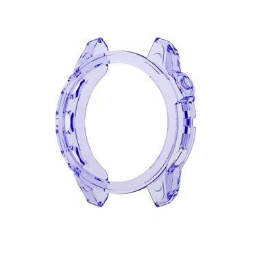 Imagem de XNWKF Capa de TPU macio para Garmin Fenix 7X 7S 7 5S 5 5X Plus 6S 6 6X Pro Smartwatch Silicone Bumper Frame Shell Capa para Garmin Fenix7 (Cor: Azul, Tamanho: para Fenix 6 6 Pro)