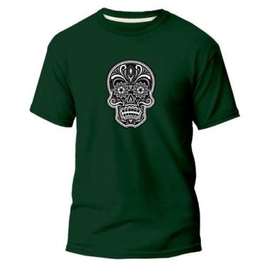 Imagem de  Camiseta Basica Algodão Premium Estampada Caveira Mexicana  - Pavesi,