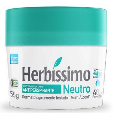 Imagem de Desodorante Herbíssimo Neutro Creme Antiperspirante com 55g