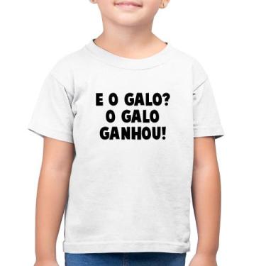 Imagem de Camiseta Algodão Infantil E o galo O galo ganhou! - Foca na Moda, Bran