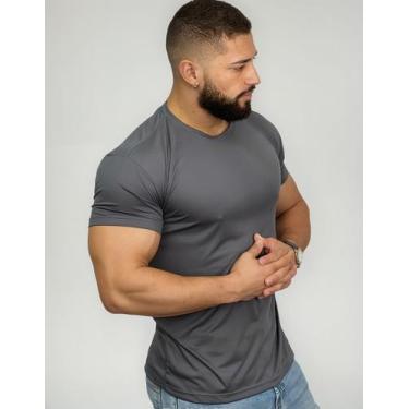 Imagem de Camiseta De Corrida Dry Fit Masculina Lisa - Treino Academia - LABELA 