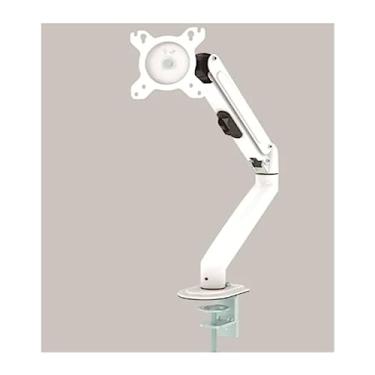 Imagem de DL-G02 43.2 cm-68.6 cm retrátil braço longo mecânico mola monitor desktop suporte 2-7kg 100x100 75x75 (cor: com adaptador) (branco)