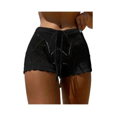 Imagem de Poliéster100.00% Biquíni de malha com cordão oco e cintura aberta bloq