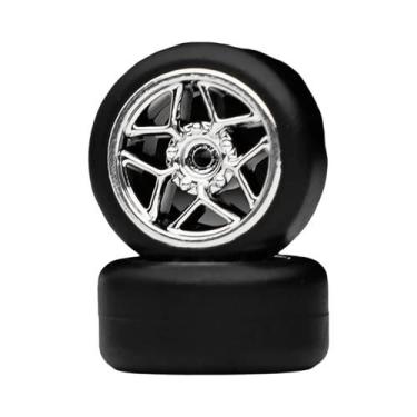 Imagem de Rodas De Carro Em Miniatura 1/64 Com Revestimento Eletroplated Em Prat