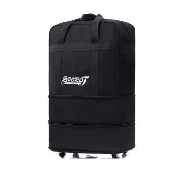 Imagem de Bolsa Mala Viagem Sacola Expansivel Compras Sacoleira Gigante Mochila Grande Com Rodinhas Impermeavel