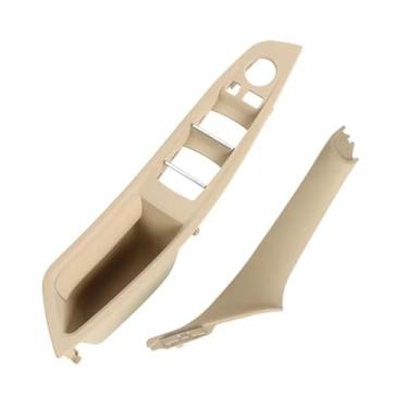 Imagem de Painel Da Porta Interna Do Carro Alça Puxar Guarnição Conjunto Compatível Com Bmw F10 535i 550i 528i Apoio De Braço 51417261929 51417225873 A Peças